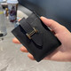 Montberska Bag Pull-out Multi-Card-ID-Karten-Karten-Kartentasche mit großer Kapazitäts-ID-Kartenkarte Set kleiner Ultra-Dünn-Kartenclip grau [Draw-out 6 Card Slots]