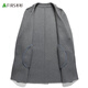 Shanshan [100% lana] Cazón de lana de doble cara otoño e invierno Long Breakbreak Break Coat Men's Black M