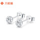 Liuguifu Jewelry PT950 Platinum Earrings, Carved Round Beads, Platinum Stud Earrings for Women, EE0057 1.2g