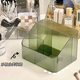 Chentong cosmetics storage box desktop high-end transparent acrylic skin care box brush holder lipstick dressing table storage rack four-compartment makeup box white 1