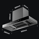 Good-Text Yimei Range Hood Top Suction Range Hood Household Kitchen Range Hood Large Suction Small European Range Hood Gas Stove Set [Set] 900 Wide Three-Cavity Smoking + Windproof Mandarin Duck Stove Door Installation