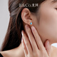IL&CO Youke S925 silver natural turquoise earrings for women retro light luxury high-end earrings birthday gift for girlfriend S925 silver four-prong turquoise earrings pair