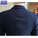 Costume de familière pour hommes Slim Business Casual Suit Professional Small Suit Sweet Men's Mend Marid Robe Men Black Double Button Costume + pantalon + chemise + Big Gift Bag XL / 175 [110-125Jin [Jin est égal à 0,5 kg]]