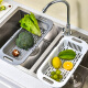 Zhenxing retractable drain basket sink drain rack vegetable basket dishwasher kitchen storage rack color random SJM1621