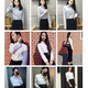 Queen White Shirt Women's Professional Long Sleeve Fashionable Formal Design Niche Work Wear Shirt White L