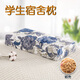 Yimax whole head single student dormitory bed neck protection rice husk hard pillow core with pillowcase home adult cervical small square pillow dark green flower