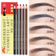 Hensi 1818 Pull-Thread Eyebrow Pencil Tear-off Paper Waterproof and Sweat-proof Eyebrow Makeup Artist Female Tear-Off Can Cut Duckbill Shape Beginner Ordinary Model Brown *2 Count