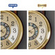 Zhizhen New Chinese style living room perpetual calendar wall clock creative atmospheric Chinese style wall clock household decorative wooden clock 6172-imitation copper model-brand movement