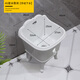 Yunqige customized suitable mop pool basin ceramic wash mop pool mop pool bathroom balcony automatic drain 46 cm manual drain