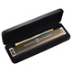 Swan allemand Gong importé 28 trous harmonica professionnel jouant accent Advanced adulte débutant instrument de musique haut de gamme [grain de bois rose léger] C-ton polyphonique 28 trous [pas d'empreinte digitale]