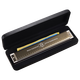 Swan allemand Gong importé 28 trous harmonica professionnel jouant accent Advanced adulte débutant instrument de musique haut de gamme [grain de bois rose léger] C-ton polyphonique 28 trous [pas d'empreinte digitale]