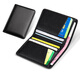 Lai Card Card Pack Visitenkarte Clip Ultra-dünn Cowide Card Pack Männer- und Frauenkarten-Clip-Bank-Karten-Paket-Lizenz-Paketpakete Pack Pack Wallet Männer schwarz (mit 1 Big Banknote)