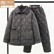 Modal middle-aged and elderly men's pajamas in winter coral velvet clamp thickened larger size father's warm cotton jacket set home clothing N9921M gray [thickened and upgraded] L (90-120Jin [Jin equals 0.5 kg])
