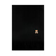 Directly supplied by MOSCHINO brand, embroidered tassel wool scarf, couple's scarf, same style for men and women, Women's Day birthday gift, black bear style