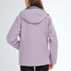Simboo jacket for men, thickened three-in-one windproof and warm coat plus velvet removable mountaineering and skiing outdoor clothes 12805 purple-women M