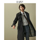 
Hanny (HANY) German trench trench coat men's jacket British style Chelsea military coat black coat long men's clothing spring and summer Tros Black M (48) [Suggested 130-150Jin [Jin equals 0.5 kg]]