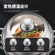 Meichu (MAXCOOK) steamer 304 stainless steel, household large capacity high cover visual temperature-sensitive soup steamer, gas induction cooker, universal temperature-sensitive double-layer composite steamer MCZ699 30cm