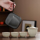 Chuwu Ru Kiln Travel Tea Set Quick Cup One Pot Three Cups Convenient Gift Outdoor Tea Making Set Holiday Gift