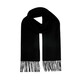 Directly supplied by MOSCHINO brand, embroidered tassel wool scarf, couple's scarf, same style for men and women, Women's Day birthday gift, black bear style