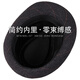 Denssyne Shanghai Beach Hat Men's Spring British Jazz Hat Casual Top Hat British Woolen Middle-aged and Elderly Warm Panama Hat Light Gray (55-58cm)
