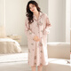 Modal Mujeres embarazadas Lamma de camiseta Pajamas Summer delgada Hospitalidad Vestido de confinamiento posparto Vestido de verano Madre 11932 XL