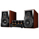 
KINGHOPE Junhao Voice A-2 Mini Combination Audio HIFI Fever Electronic Tube Double Ring Bullet Machine Set Amplifier Audio Bluetooth USB Drive Home Desktop Speaker Audio (6.5 inches) Black 80S+108