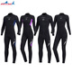DIVE&SAIL New 3MM Diving Suit Women's One-piece Long Sleeve Thickened Warm Couple Wet Suit Men's Snorkeling Surfing Jellyfish Swimsuit Men's Black 2XL