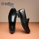 Goldlion Men's Shoes Urban Business Leather Shoes Comfortable Lightweight Business Casual Shoes Loafers 50213020001A Black 42