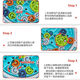 Magnetic maze walking with Botu Magnetic puzzle cube maze ball digital parent-child child elementary school student 10-year-old boy toy gear maze disk blue (upgraded version)