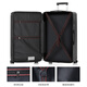 Fandia suitcase men's 32-inch large-capacity leather case oversized trolley case large-size women's suitcase password box black