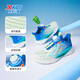 XTEP (XTEP) Children's Hydrogen Wind 5.0 Small Mark Multi-Color Breathable Knob Button Light Running Shoes Sail White/Prussian Blue 35
