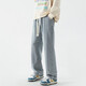 
FOG SKY jeans men's summer trendy high street straight-leg pants men's American retro loose wide-leg casual pants SS-506 black gray XL (recommended 130-155 Jin [Jin equals 0.5 kg])