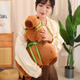 Beishangxing Kapibala Doll Capybara Puppen Geburtstag Geschenk für Frauen Plüschspielzeug Rag -Puppen -Männer Rucksackschildkröte 23 cm