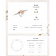 Daniel Wellington DW Necklace Women's Small Double Ring Simple Light Luxury Niche Design Clavicle Chain Birthday Gift for Girlfriend Rose Gold Bracelet 185mm-DW00400162