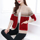 Aiyoufei-Pullover, Strickjacke, Frühlingsjacke, 22-jähriger Frühlings- und Herbst-neuer Pullover, Lose Short Jacket, Baseball Uniform, Frauen-Außenverdeck, Frühlings- und Herbst-Top, 724 Red XXL schlägt 125-135jin vor [Jin gleich 0,5 kg]