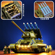 Lego War II Tiger King Super Heavy T34 Tank Building Blocks Assembled Remote Control Can Shoot Boys Toy Gift Super Large-T34 Tank/5 Doll+/17