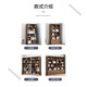 Jin Luyuan simple bookcase multi-layer wall-mounted office living room storage cabinet home storage rack student wooden cabinet floor-standing bookshelf upgraded and thickened 2 doors pastoral oak color 60 cm newly upgraded thickened plate