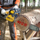 20-inch imported gasoline saw, logging saw, German two-stroke outdoor tree felling machine, woodworking cutting machine, ice saw artifact 5800 chain saw (with 2 German Steel chains)
