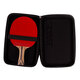 
Red Double Emotional Seven Star Table Tennis Racket Horizontal Competition Finished Single Shot Teak Face + Carbon 7-layer Offensive and Defense H7002 Ball