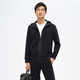 Carldonton [Anti-wrinkle-resistant and easy to care] Carldonton Warm Wool Knit Cardigan Men's 2024 Autumn and Winter Long Sleeve Outer Sweater Dark Blue L 175/96A 70-75kg