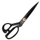 Yongdeli tailor scissors manganese steel clothing cutting large scissors for sewing 8-12 inches 10 professional tailor scissors Yongdeli No. 11 black blade tailor scissors (rust-proof pair