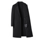 DK HEUND MERS HEM'S Double-Basted Chester Coat Men's Winter épaissis 100% Pure Pure Trench Coat Long Laine Coat Black M 170