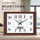 Combasi salon room sons mural horloge chambre chambre bureau table de suspension simple calendrier horloge ménage quartz horloge perpétuelle calendrier 6626 Modèle de calendrier en bois Disque noir 10 pouces 49 * 34cm