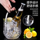 Duowu Acrylic plastic ice bucket bar ktv internet celebrity small ice bucket beer whiskey bucket champagne bucket ice bucket diamond crystal ice bucket 1150ML