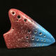 
Shanbei is suitable for three-tube ocarina ag beginner ceramic ocarina alto C tune smoked and burned travel bag lanyard playing level Star Rain Rouge + full set