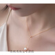 An Feng Jin store model 18 gold pearl necklace 2024 new tassel single pendant light luxury niche clavicle chain chain pull chain