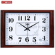 Combasi Combasi Watch Seiden Wohnzimmer Wanduhr Schlafzimmer Büro sauberer Klang einfache Kalenderuhr Große Quarzuhr Luminöse Holzkorn weiße Scheibe 6626b 50,5 cm 20 Zoll (Durchmesser)