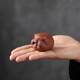 Chenbu Zisha tea pet ornaments tea play tea art piggy boutique can raise little lucky pig tea tray tea play home furnishing little lucky pig-black mud