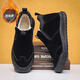 Langyanxuan Winter Snow Boots Мужской мех все в одном хлебе плюс бархатный утолщенный ватный ватный ватный туфли для мужских не скользящих модных туфлей хаки [добавлен бархат] 42 (260 мм)