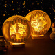 Gifts from the stars, paper carved lamps, night lamps ornaments for the Forbidden City cultural and creative gifts, birthday gifts, men give girls graduation gifts, souvenirs, cats in the Forbidden City, small trumpet [gift bag + greeting card]